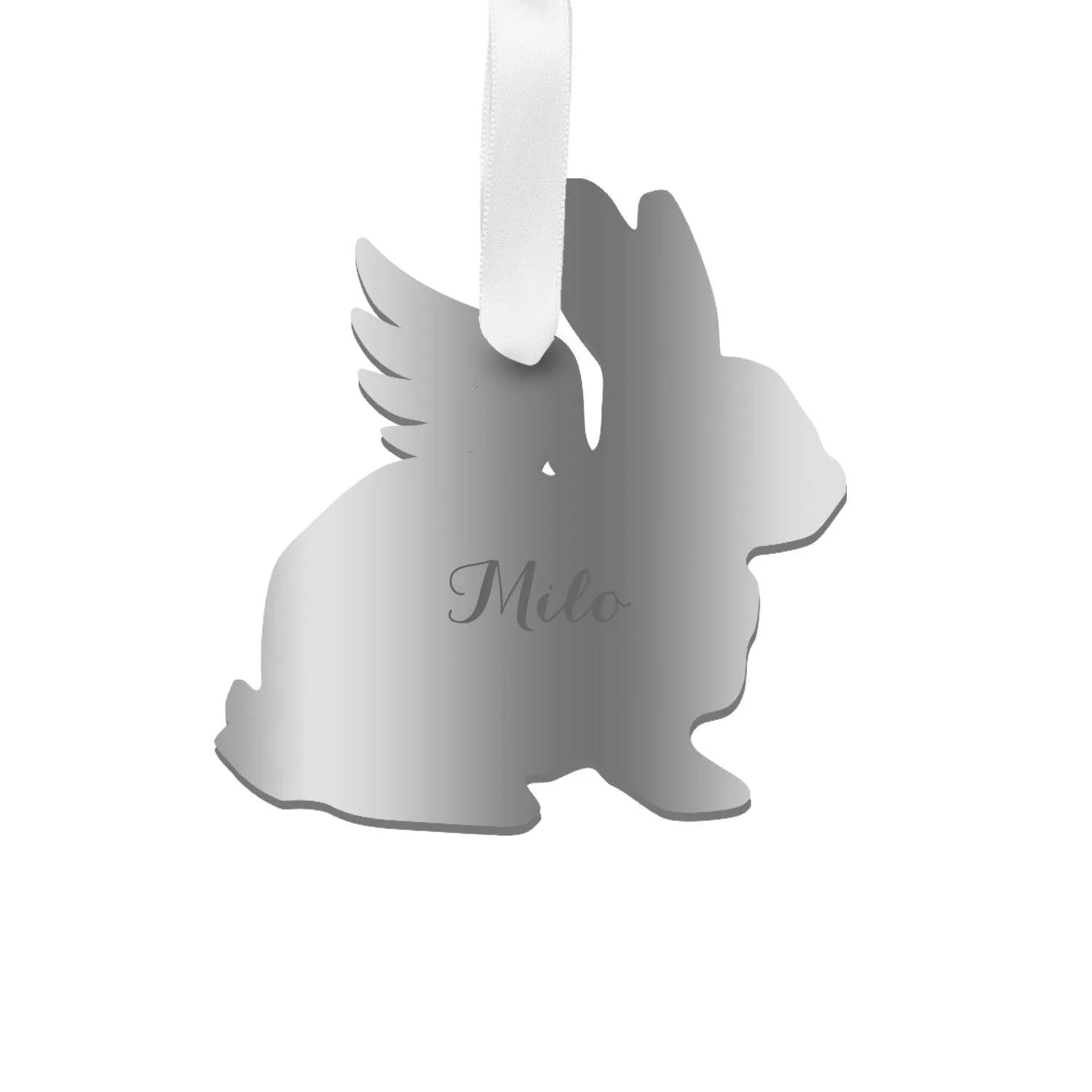 Personalized Angel Rabbit Ornament - WS