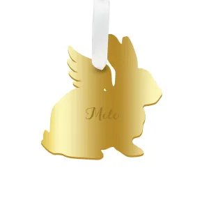 Personalized Angel Rabbit Ornament - WS