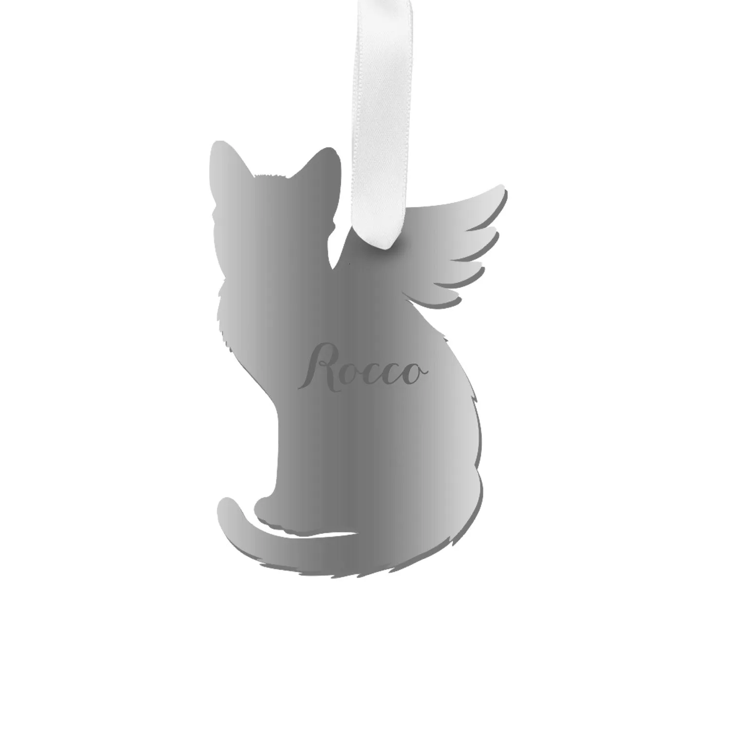 Personalized Angel Shorthaired Cat Ornament