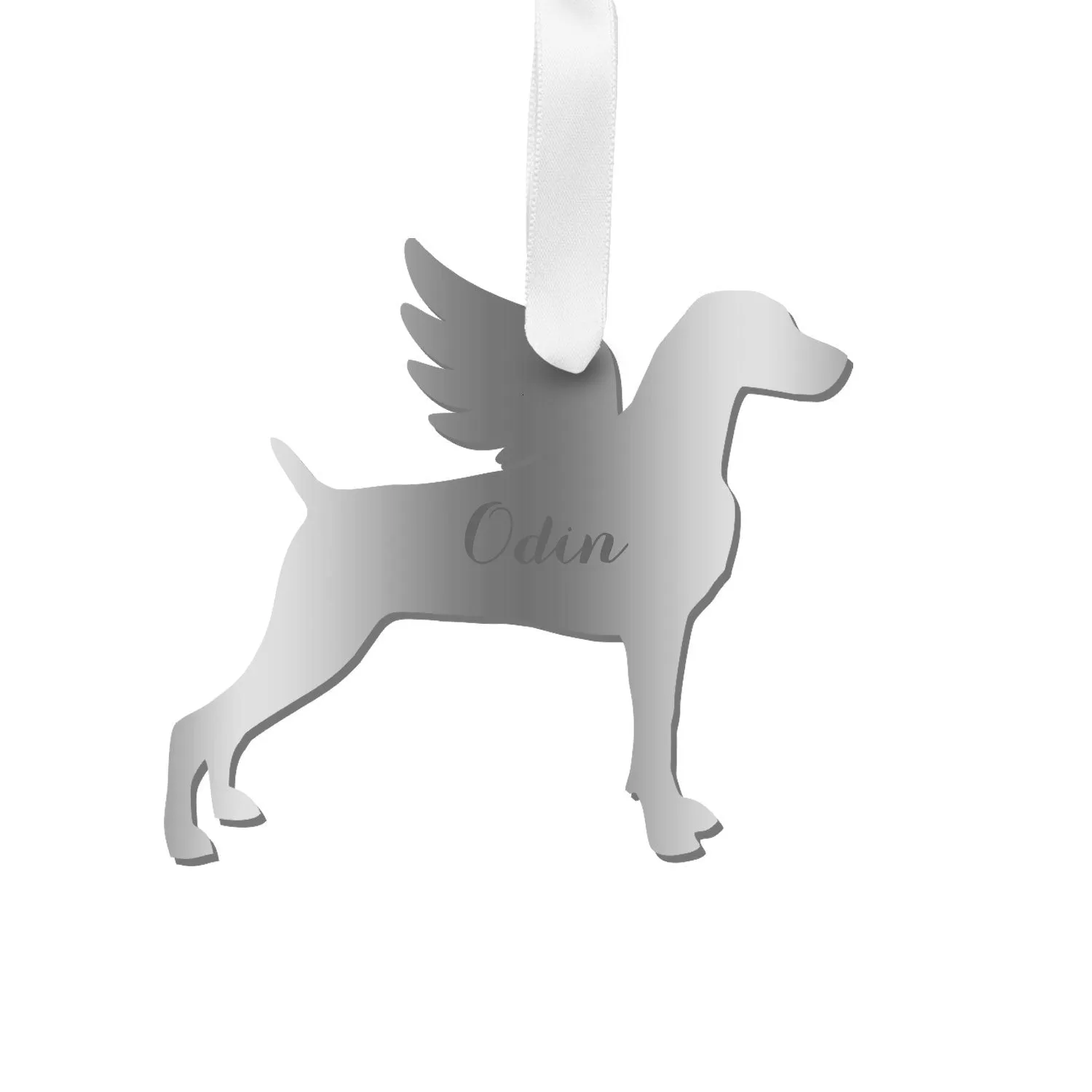 Personalized Angel Weimaraner Ornament - WS