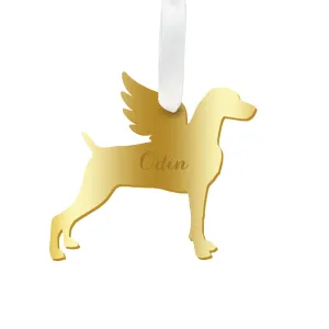 Personalized Angel Weimaraner Ornament - WS