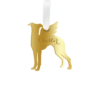 Personalized Angel Whippet Ornament