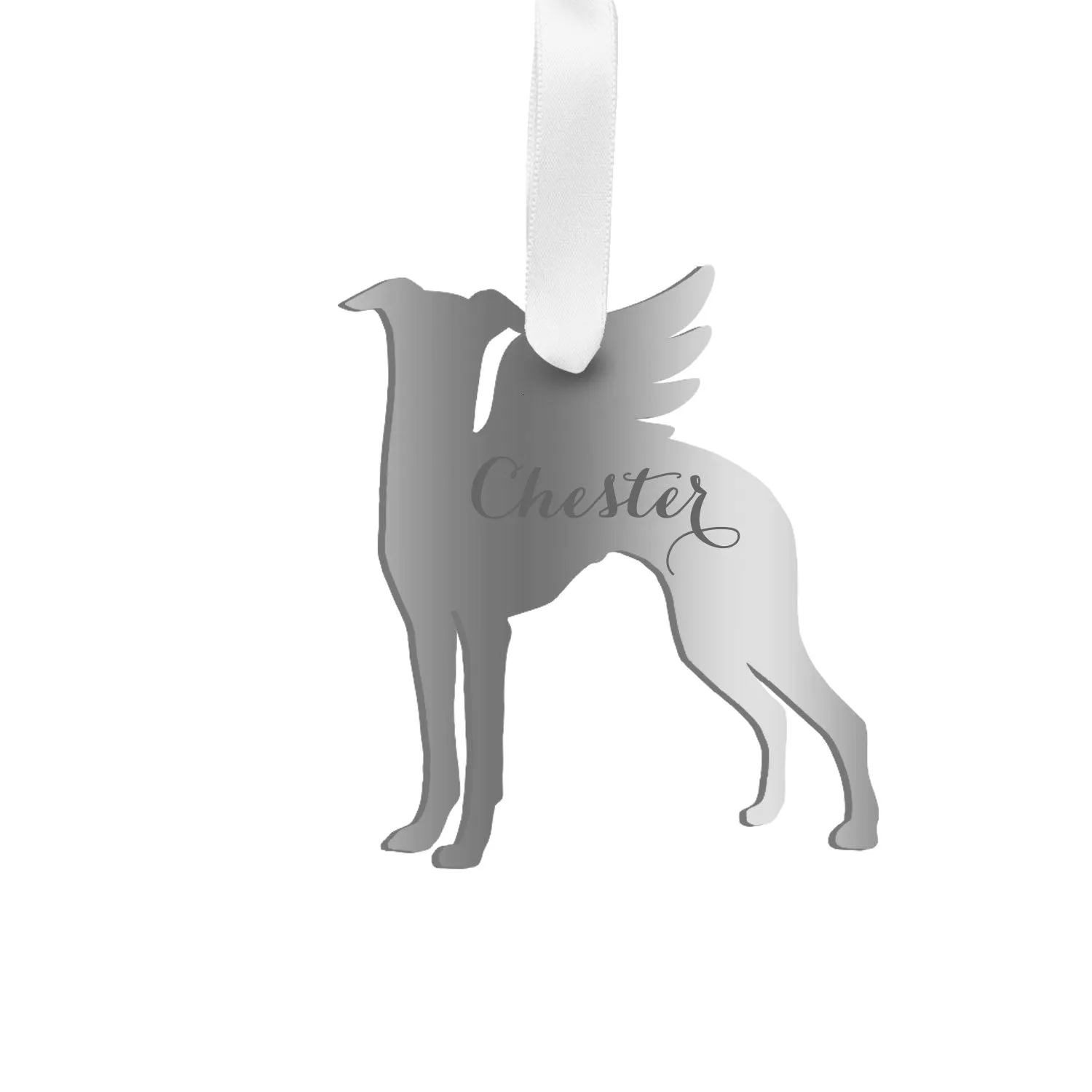 Personalized Angel Whippet Ornament