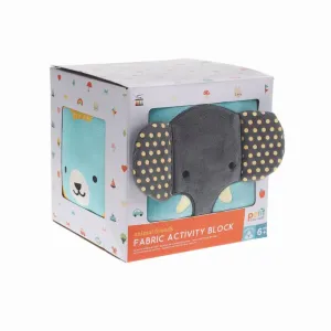 Petit Collage Animal Friends Fabric Activity Block