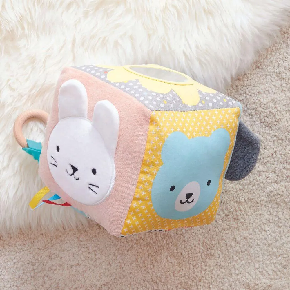 Petit Collage Animal Friends Fabric Activity Block