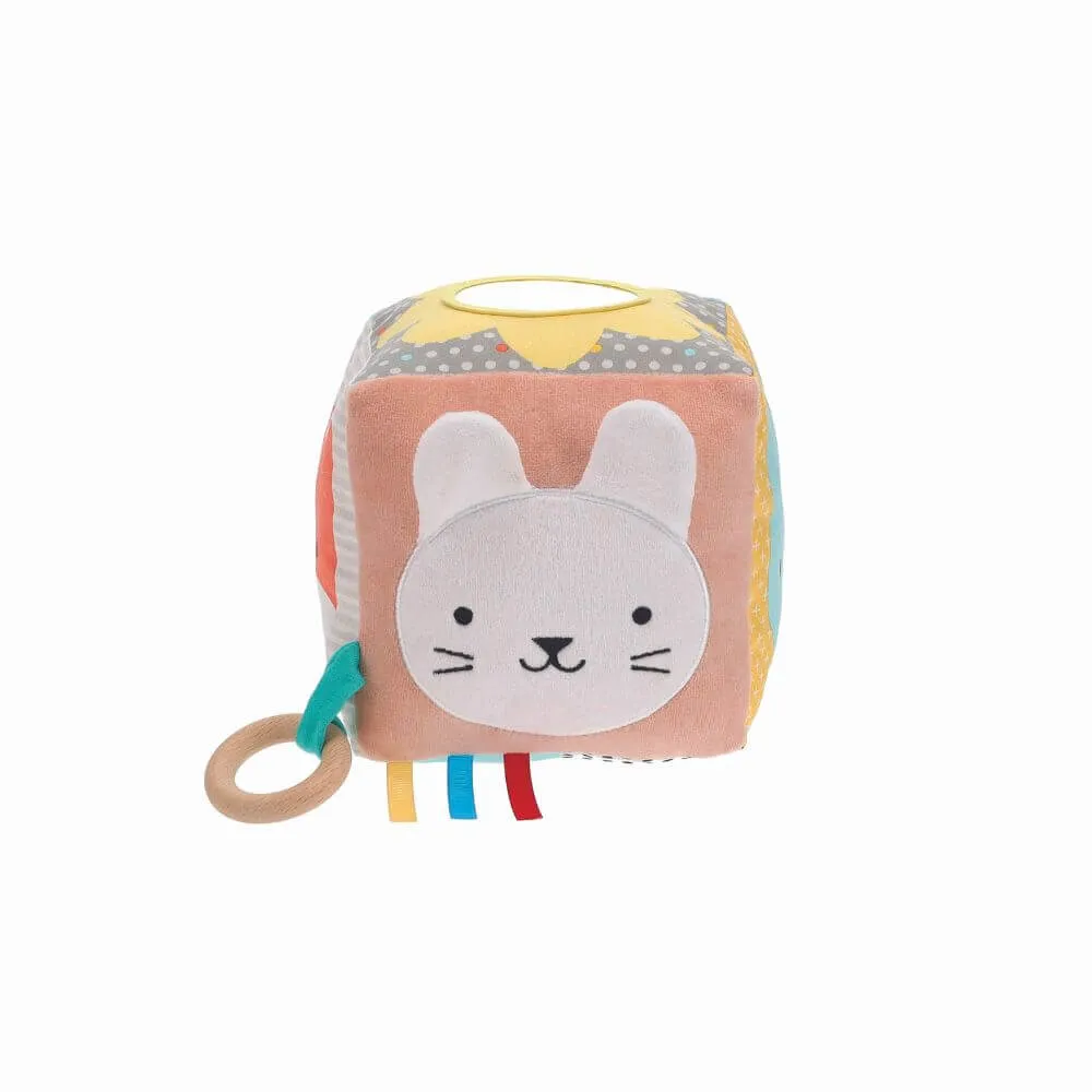 Petit Collage Animal Friends Fabric Activity Block