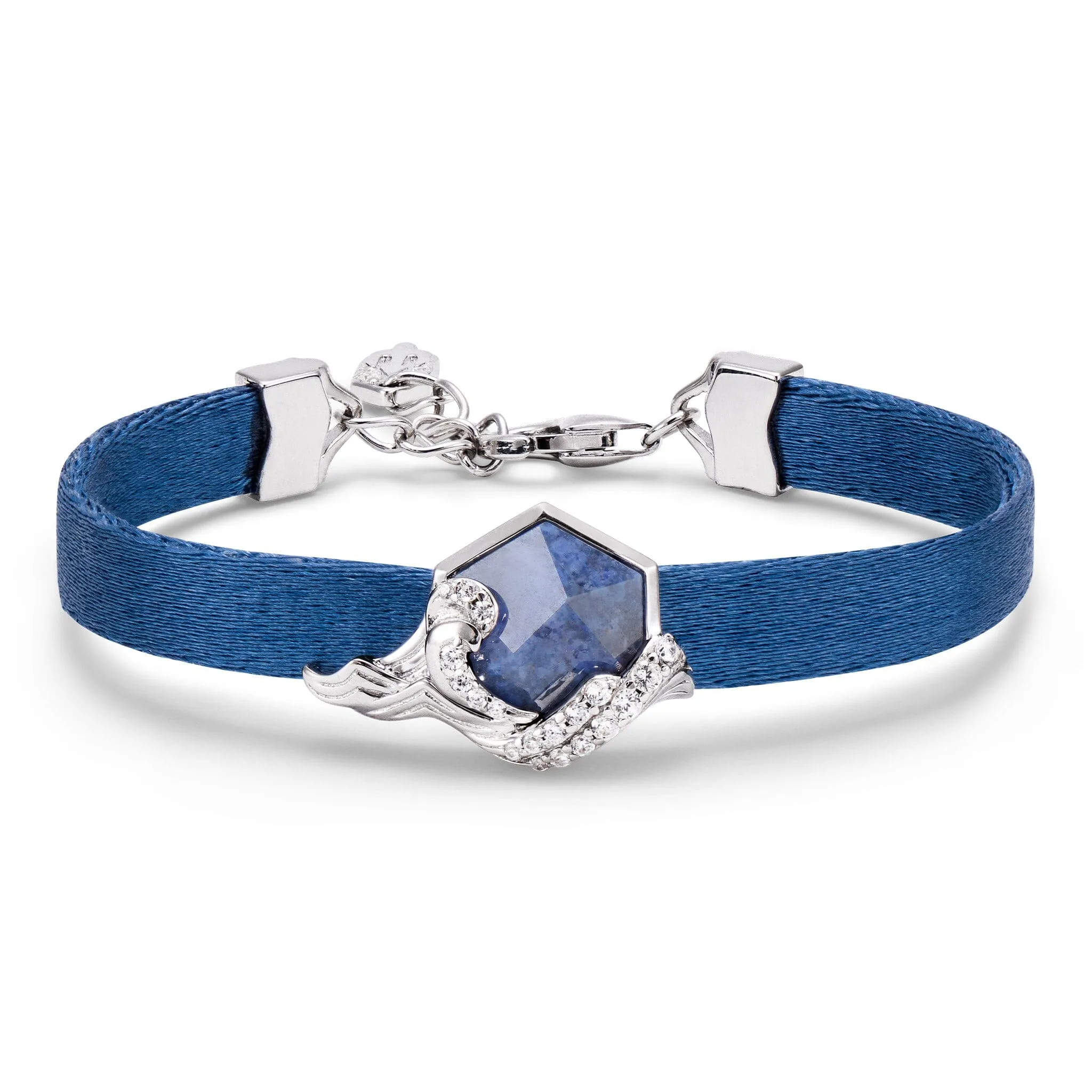 Poseidon Dumortierite Ribbon Bracelet