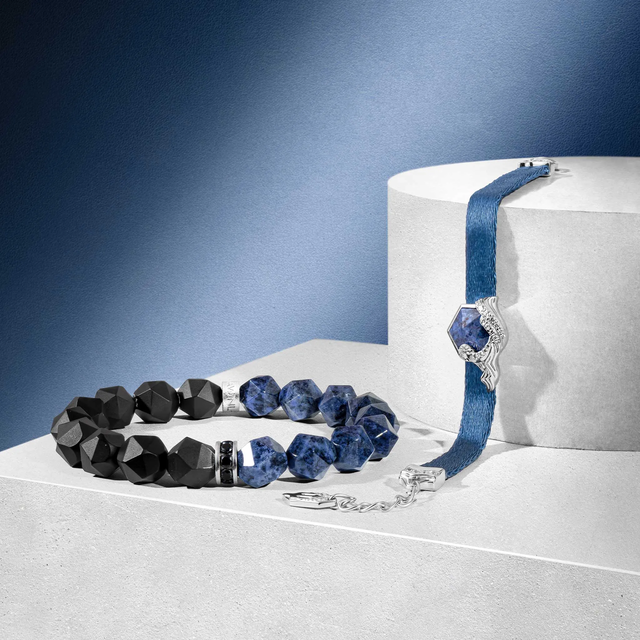 Poseidon Dumortierite Ribbon Bracelet