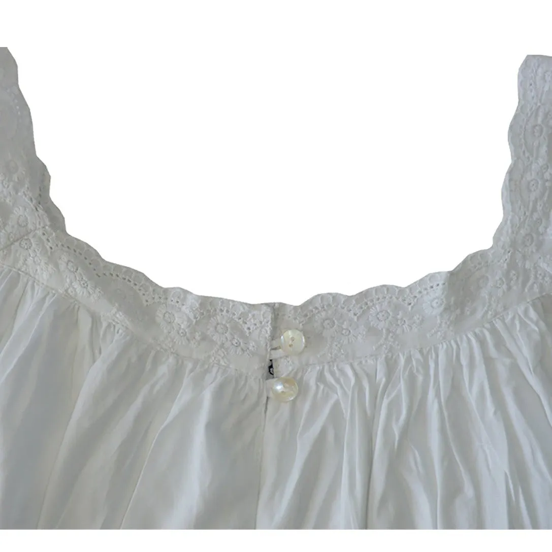 Powel Craft Jodie Embroidered Flounced Hem Night Dress