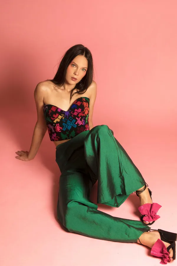 Puebla Embroidered Corset