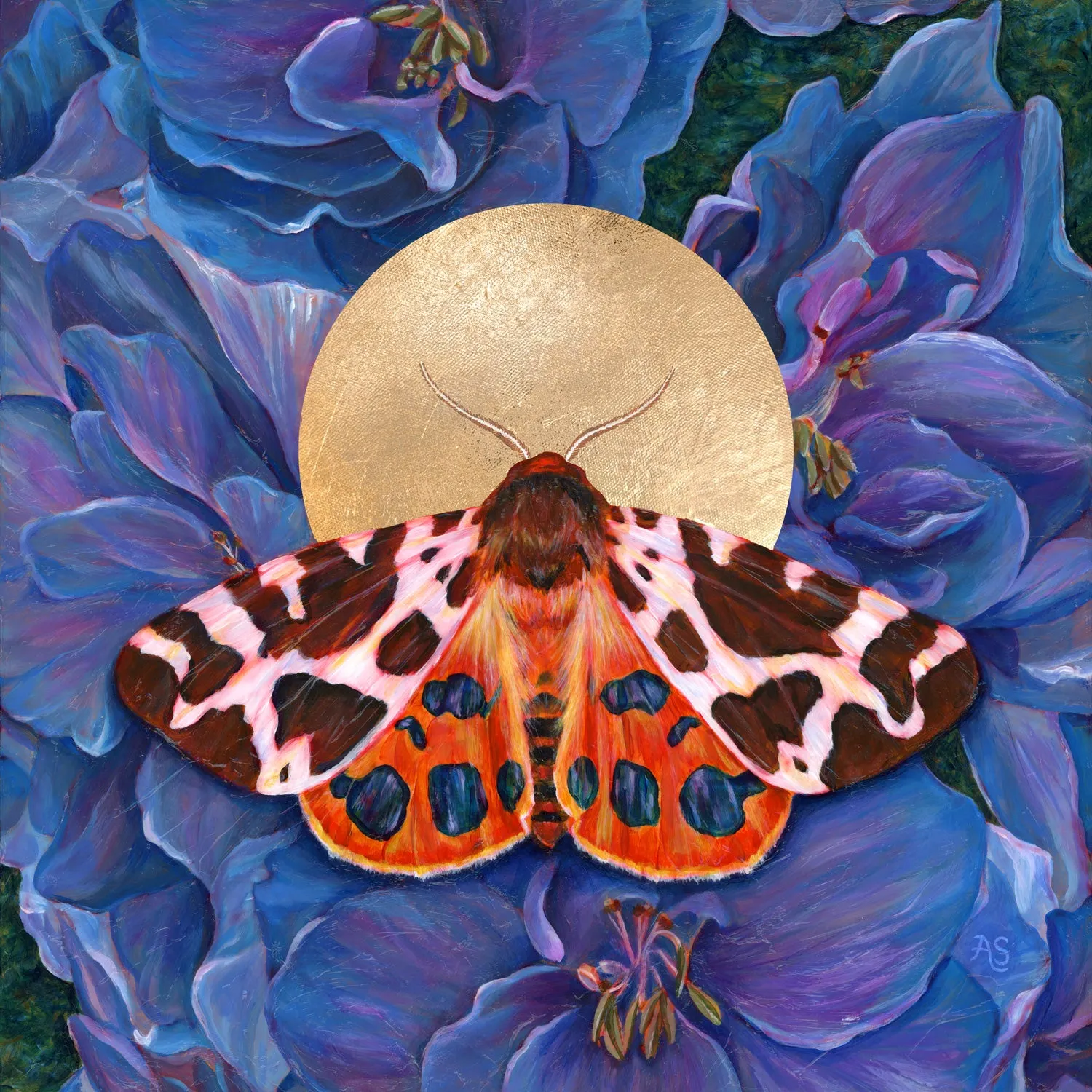 "Unfold" Garden Tiger Moth Art Print