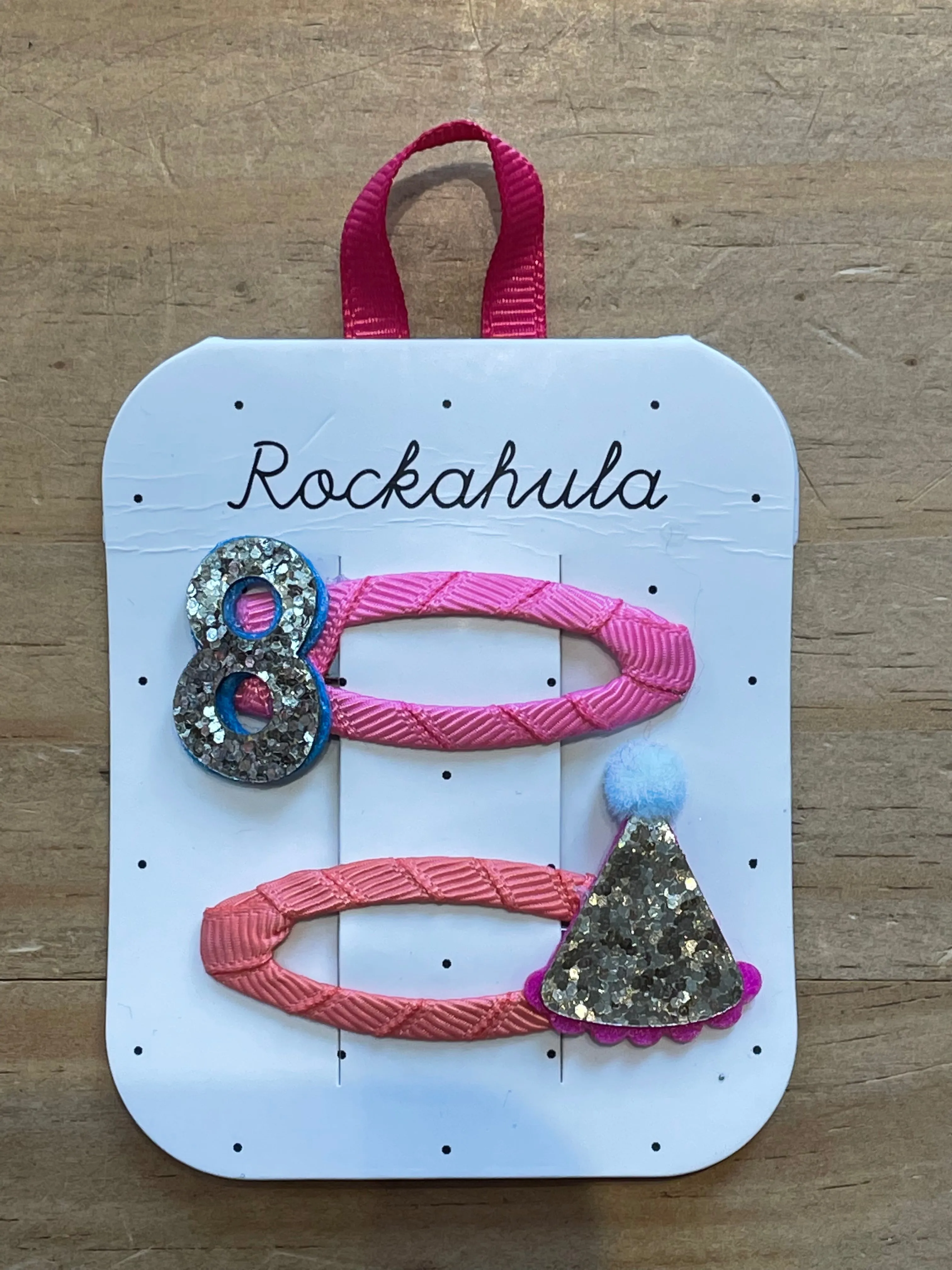 Rockahula Birthday Glitter Clips