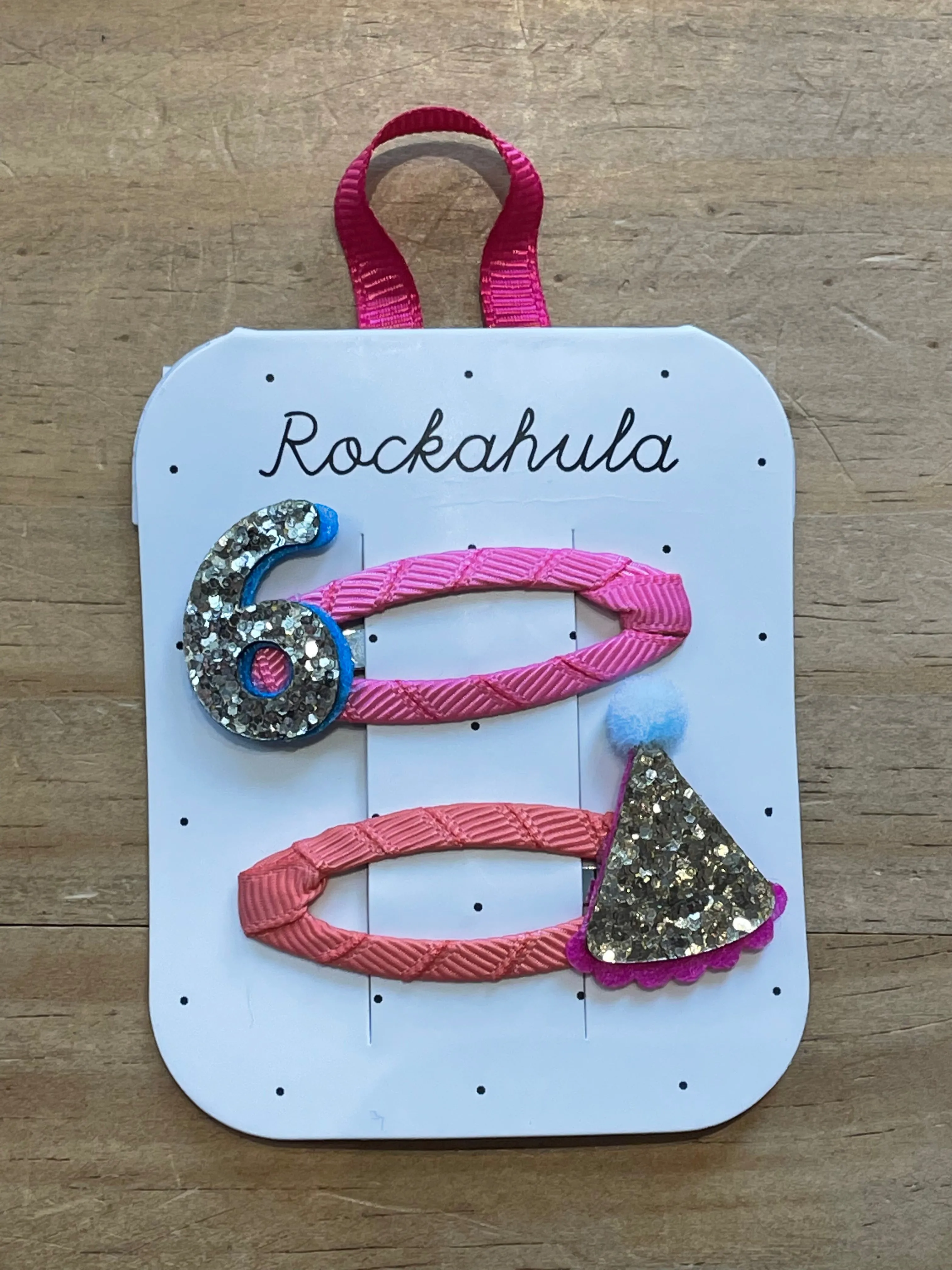 Rockahula Birthday Glitter Clips