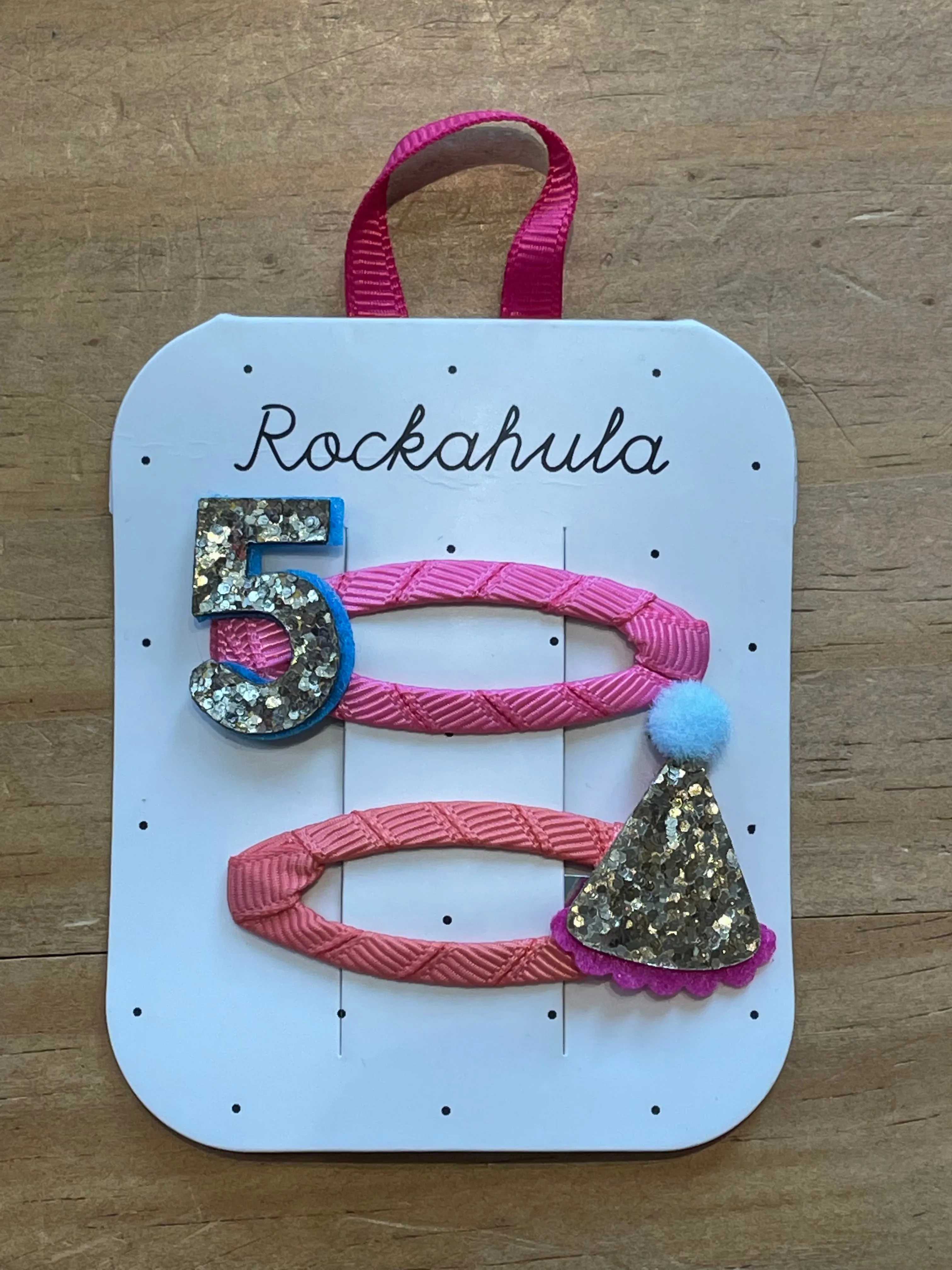 Rockahula Birthday Glitter Clips