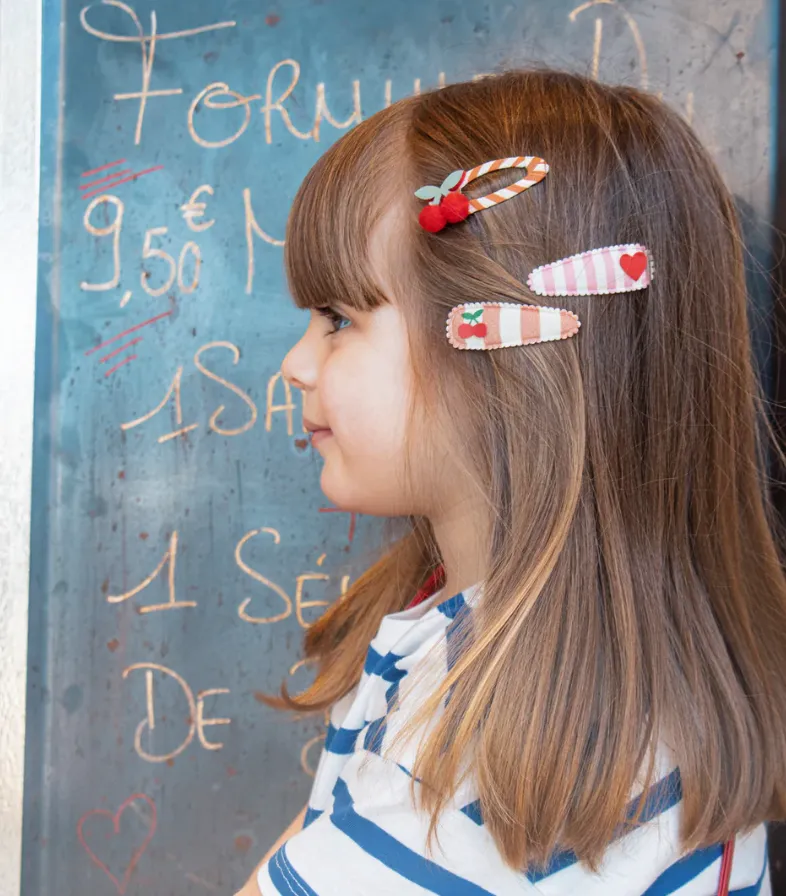 Rockahula Stripy Cherry Clips