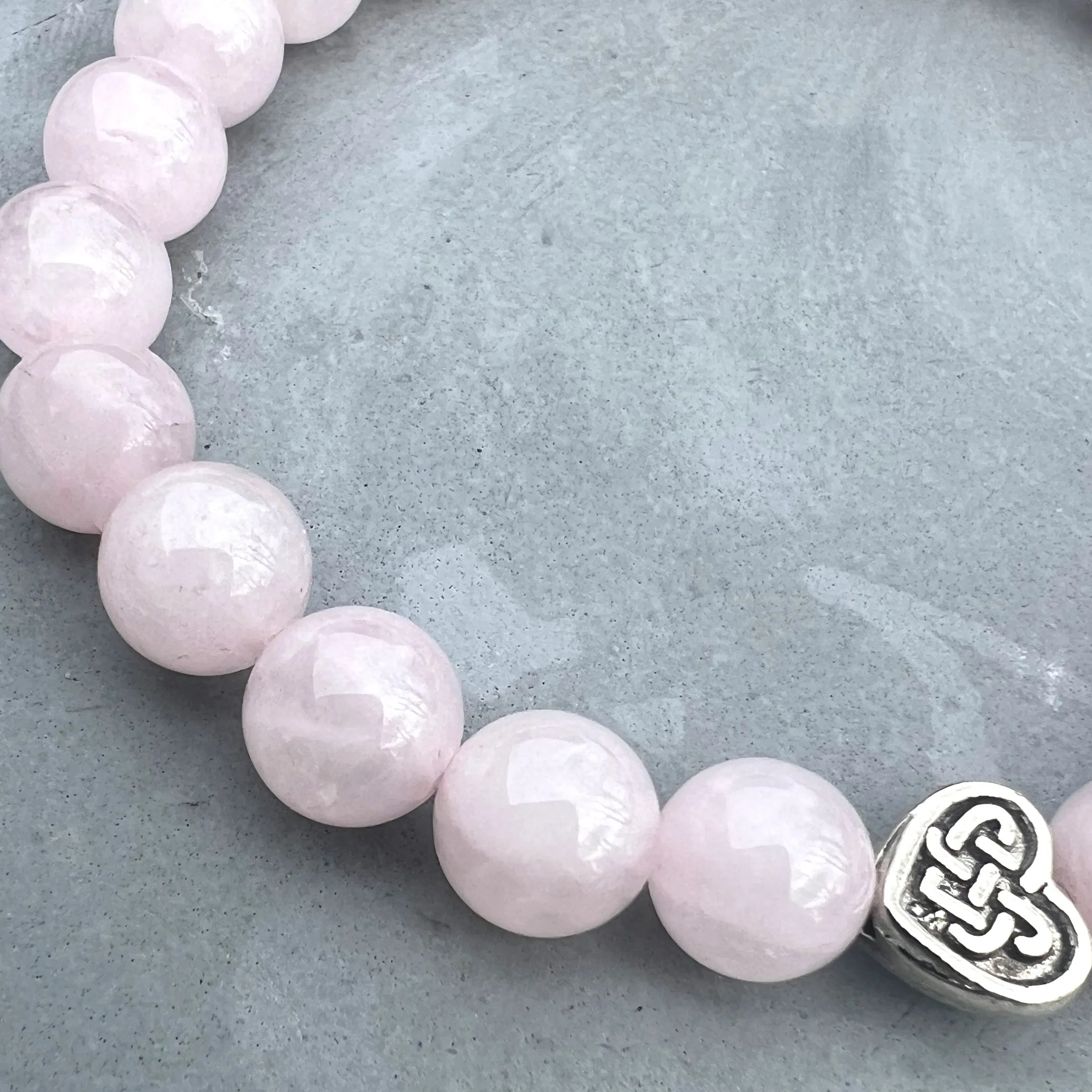 Rose Quartz Beaded Bracelet