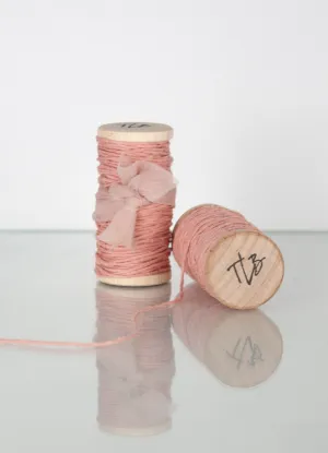 Rose Spun Silk Ribbon Twine