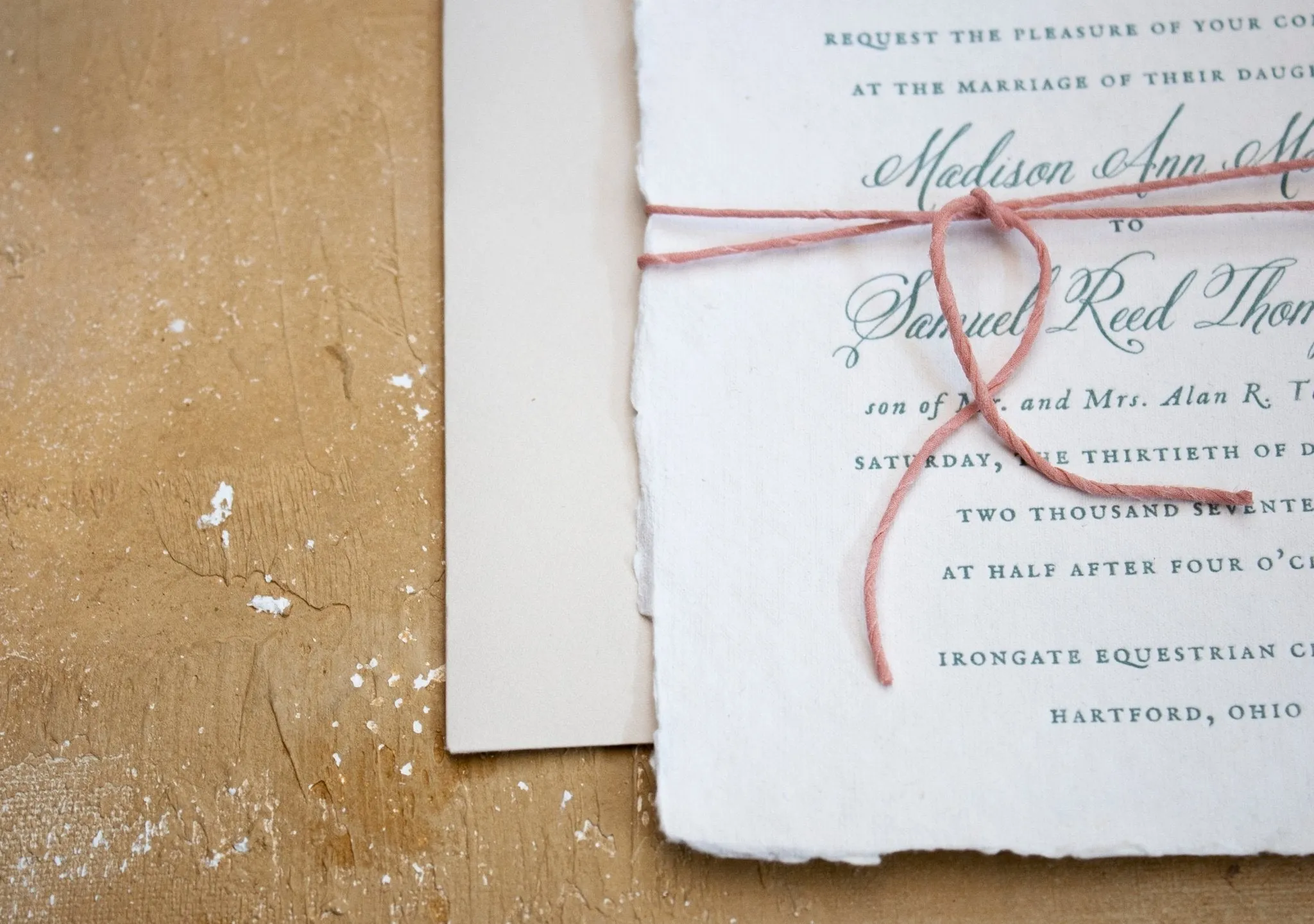 Rose Spun Silk Ribbon Twine