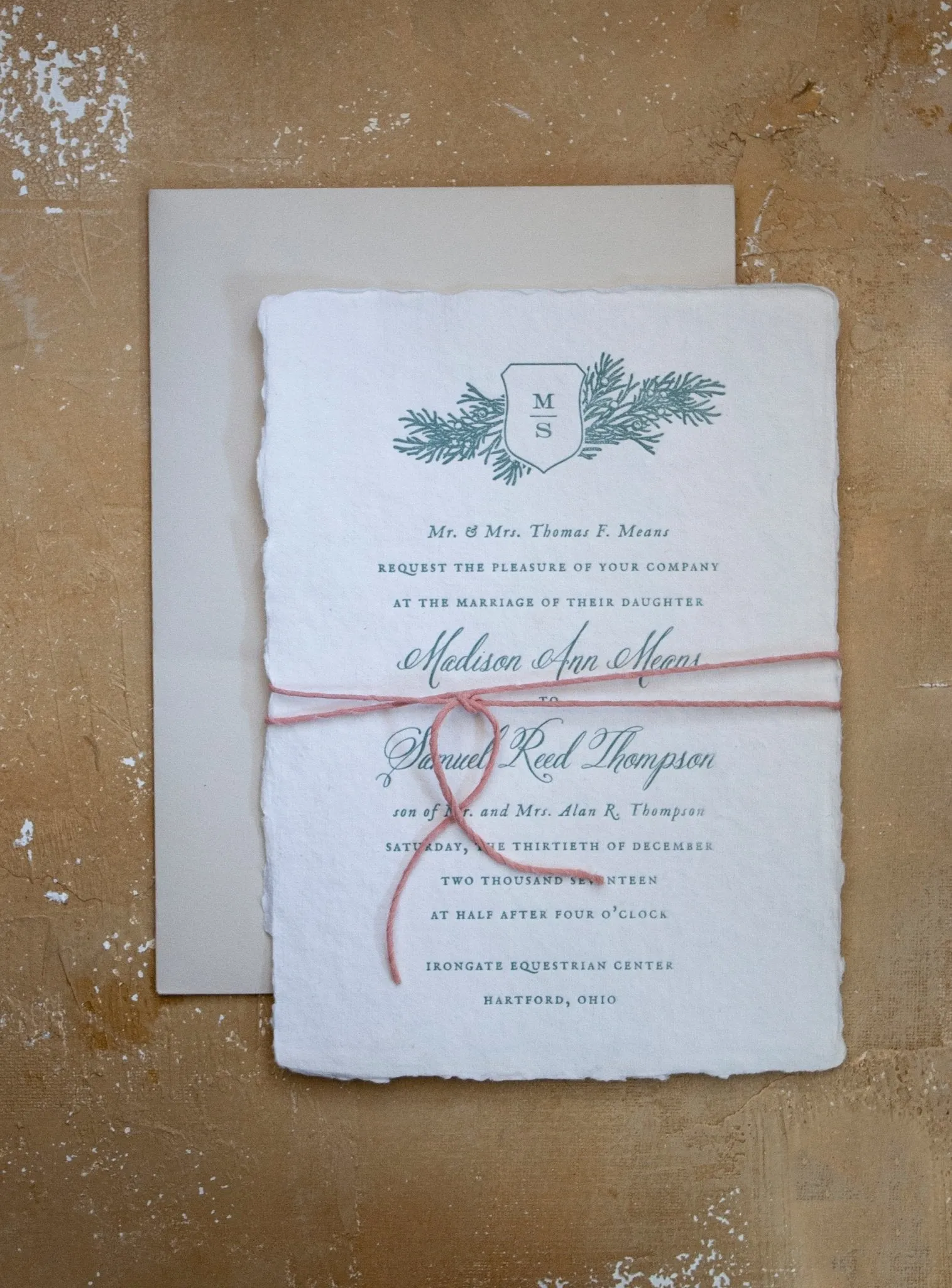Rose Spun Silk Ribbon Twine