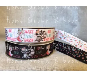 Sassy Collection - Sweet and Sassy 7/8" & 3" Double Sided Ribbon