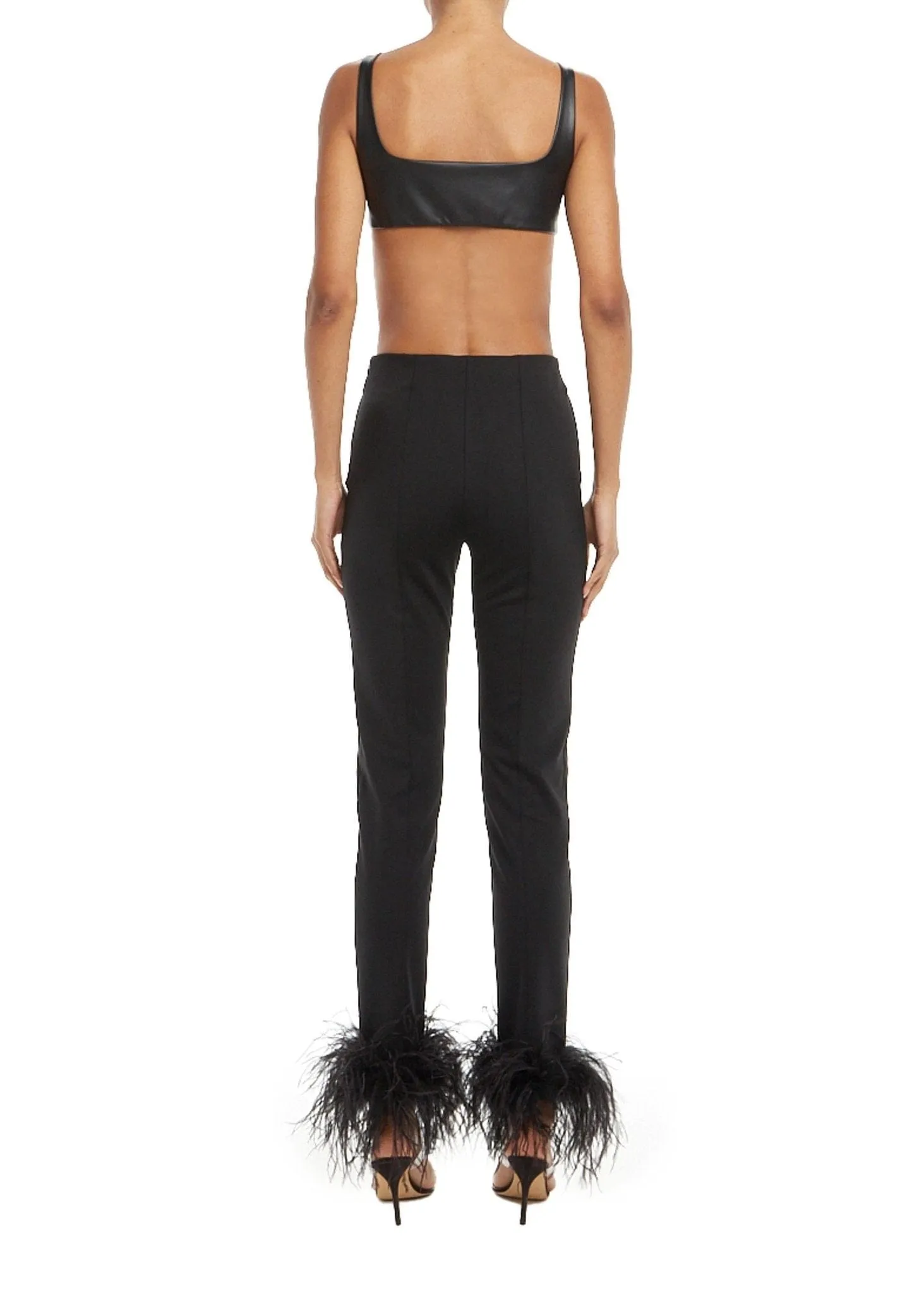 Scuba Legging With Feathers