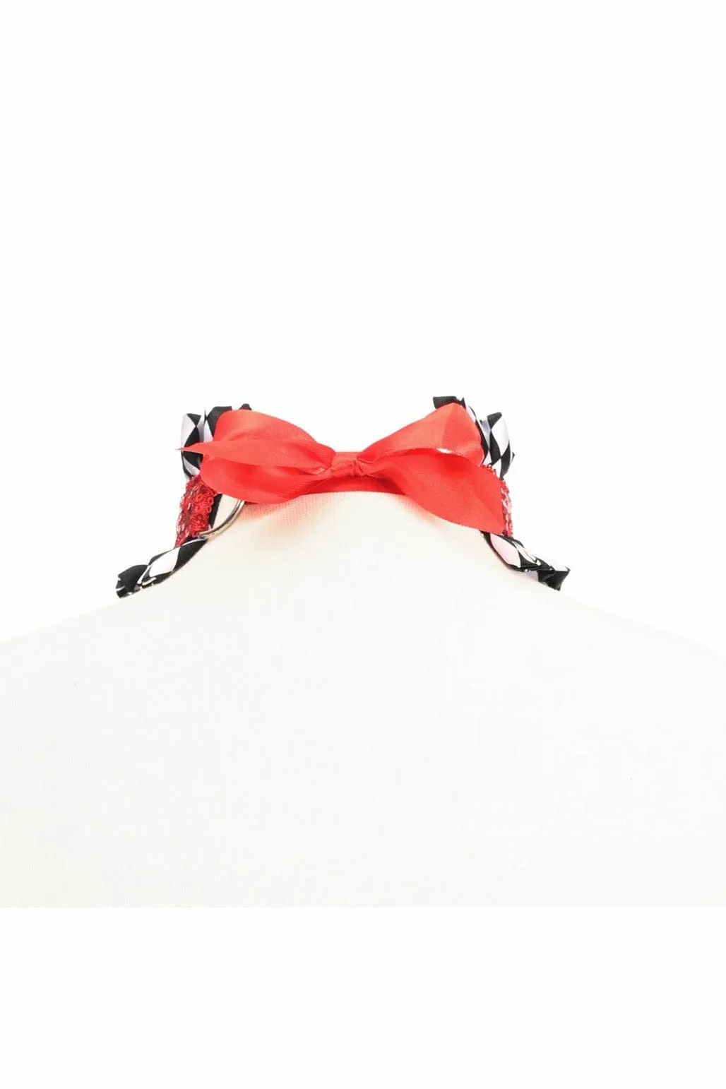 Sexy Diamond Print Costume Choker