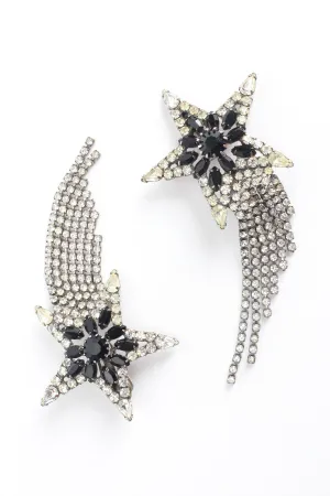 Shooting Star Rhinestone Earrings