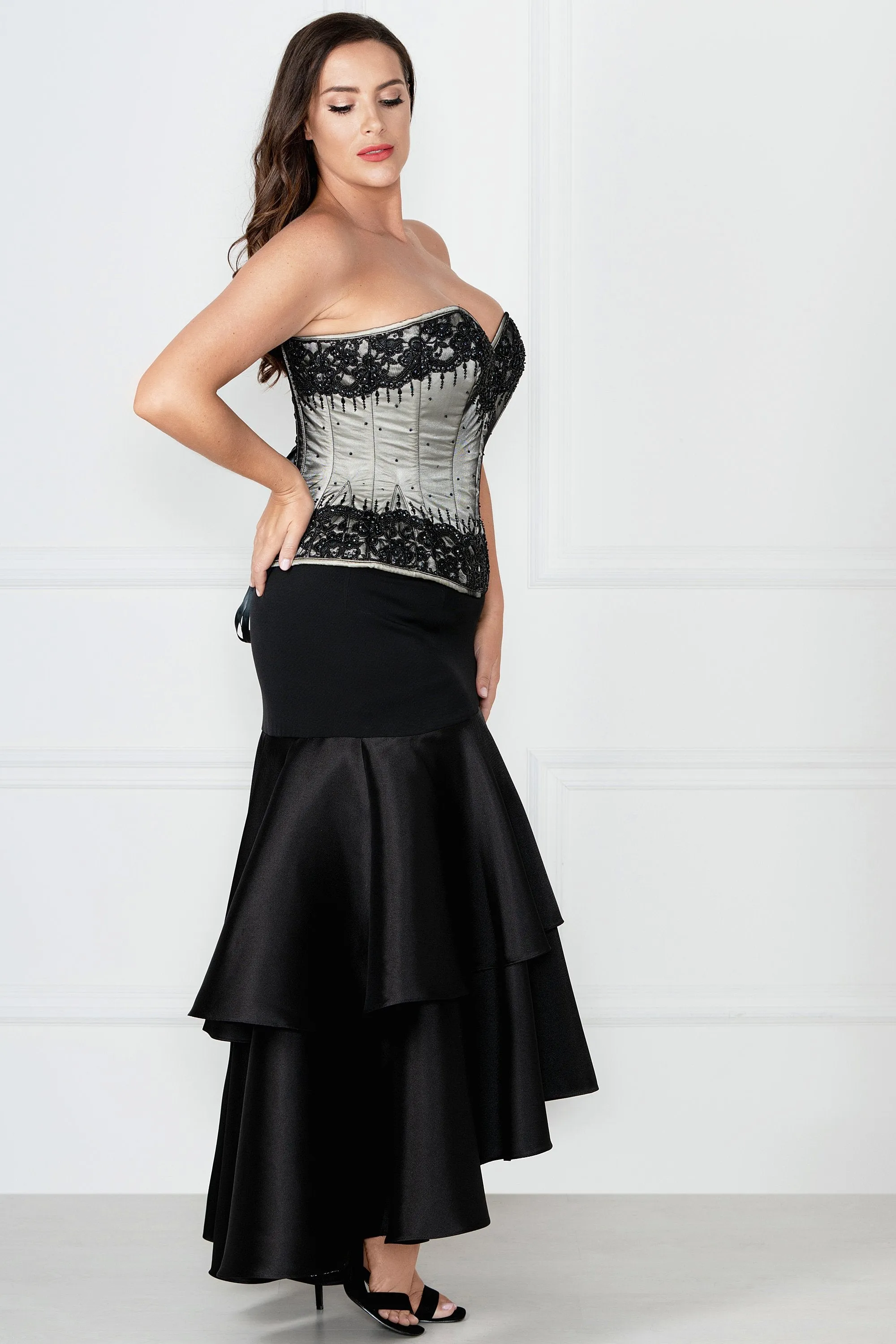 Silver Couture Corset