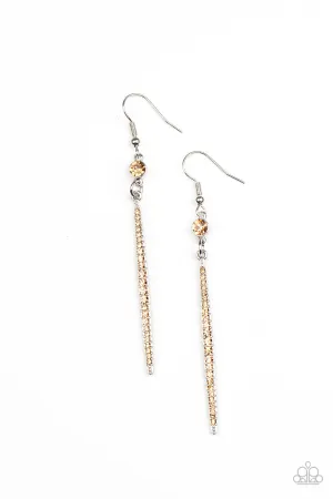 Skyscraping Shimmer - Brown Earring