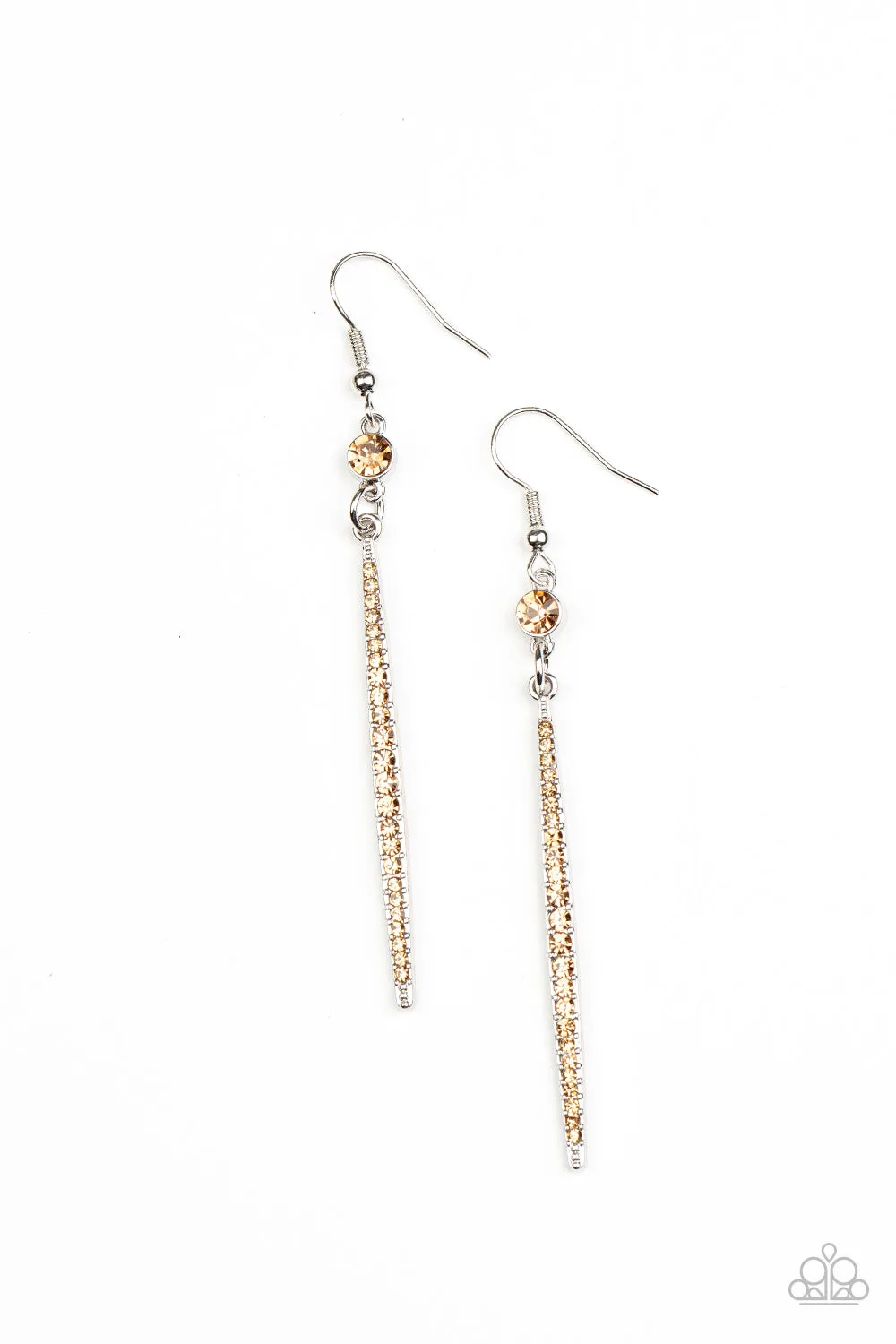 Skyscraping Shimmer - Brown Earring