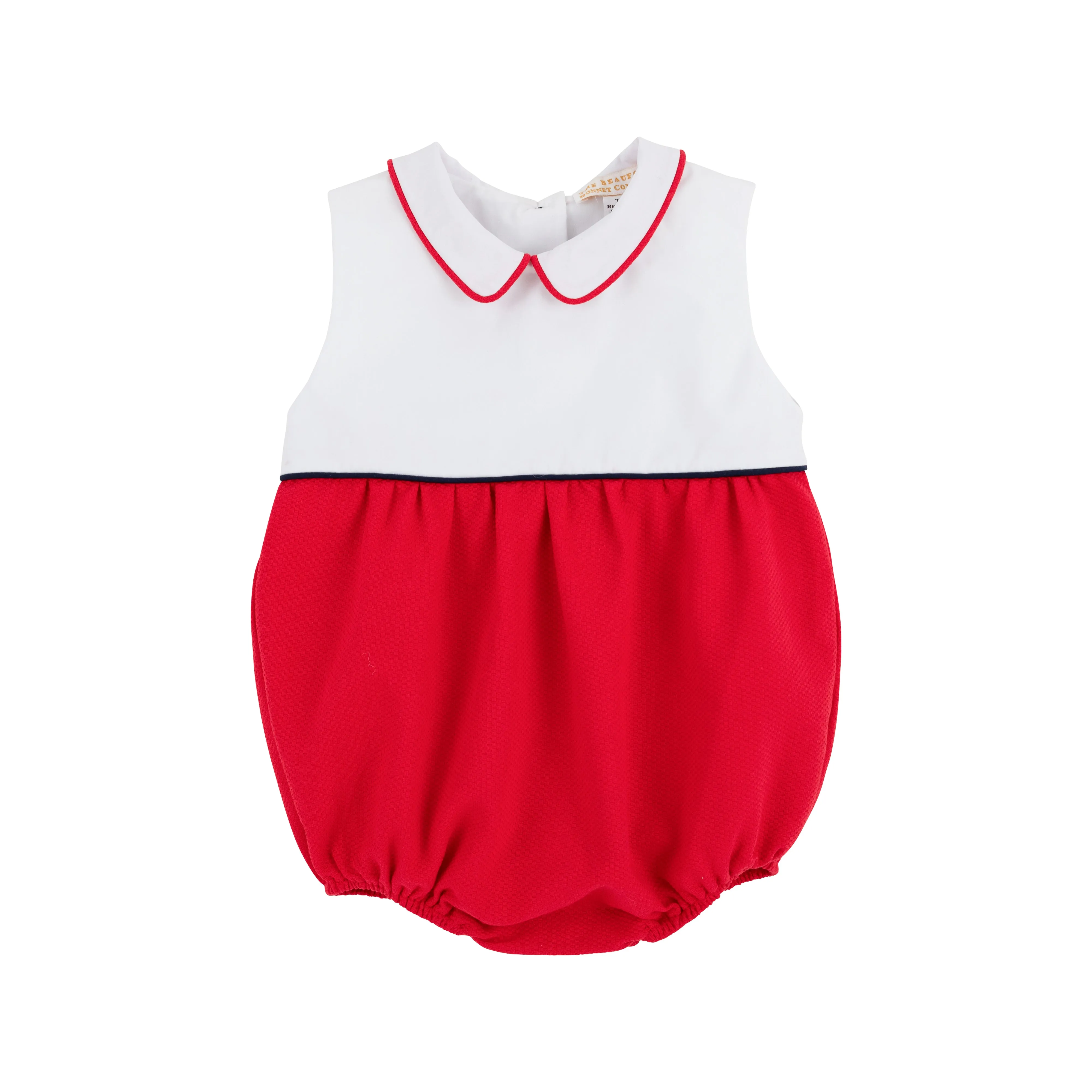 Sleeveless Bradford Bubble (Pique) - Richmond Red with Worth Avenue White