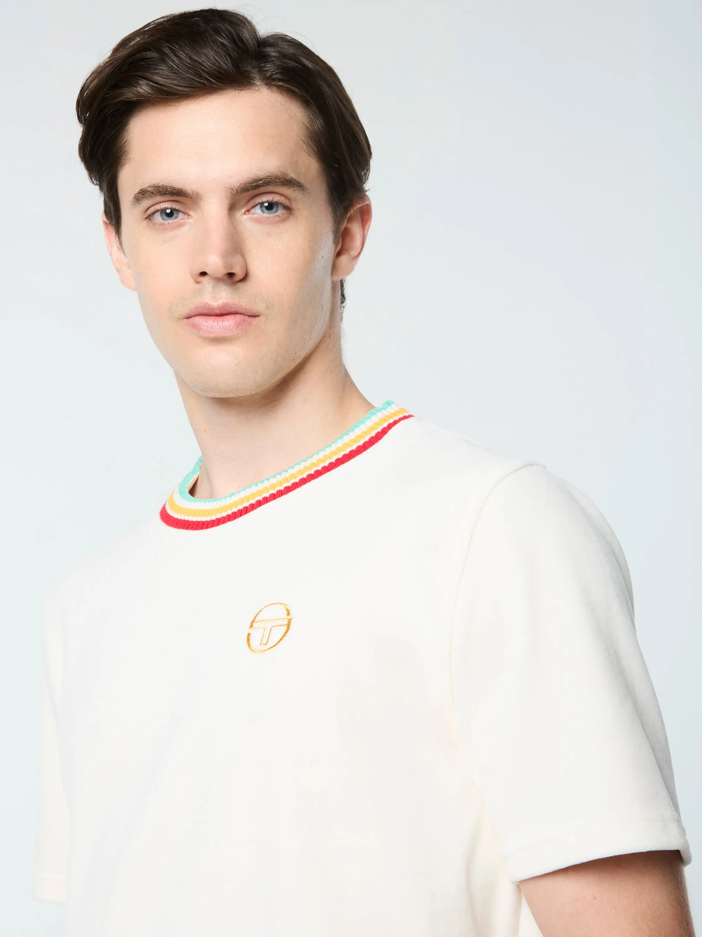 Slice T-Shirt- Gardenia/ Gold