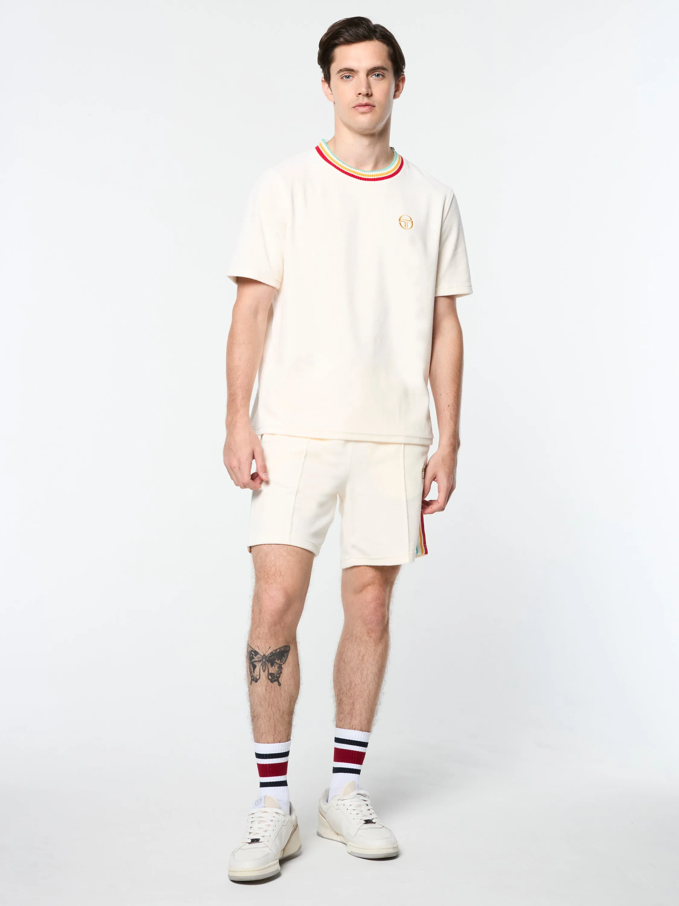 Slice T-Shirt- Gardenia/ Gold