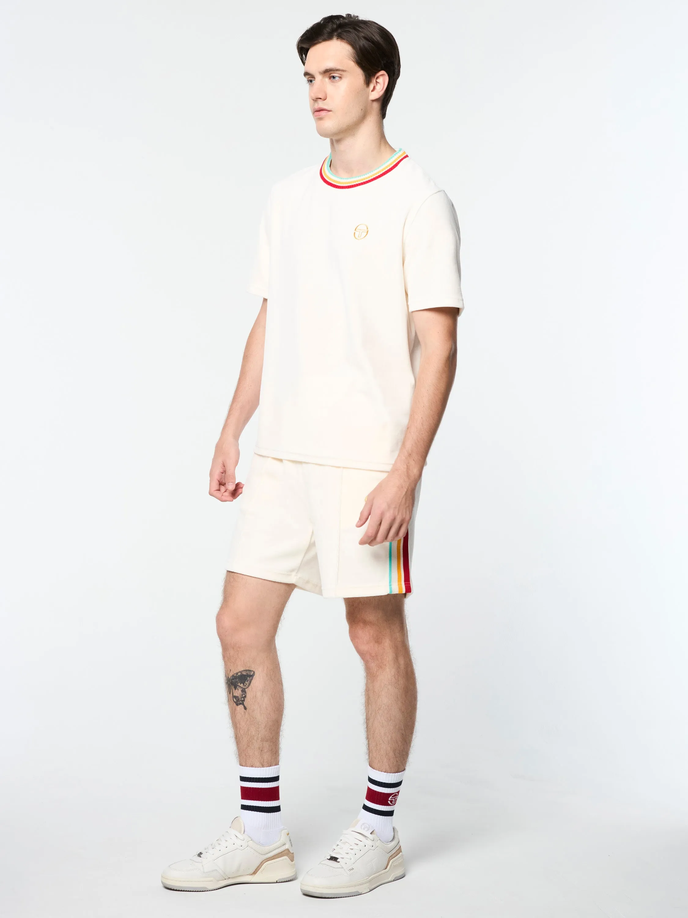 Slice T-Shirt- Gardenia/ Gold