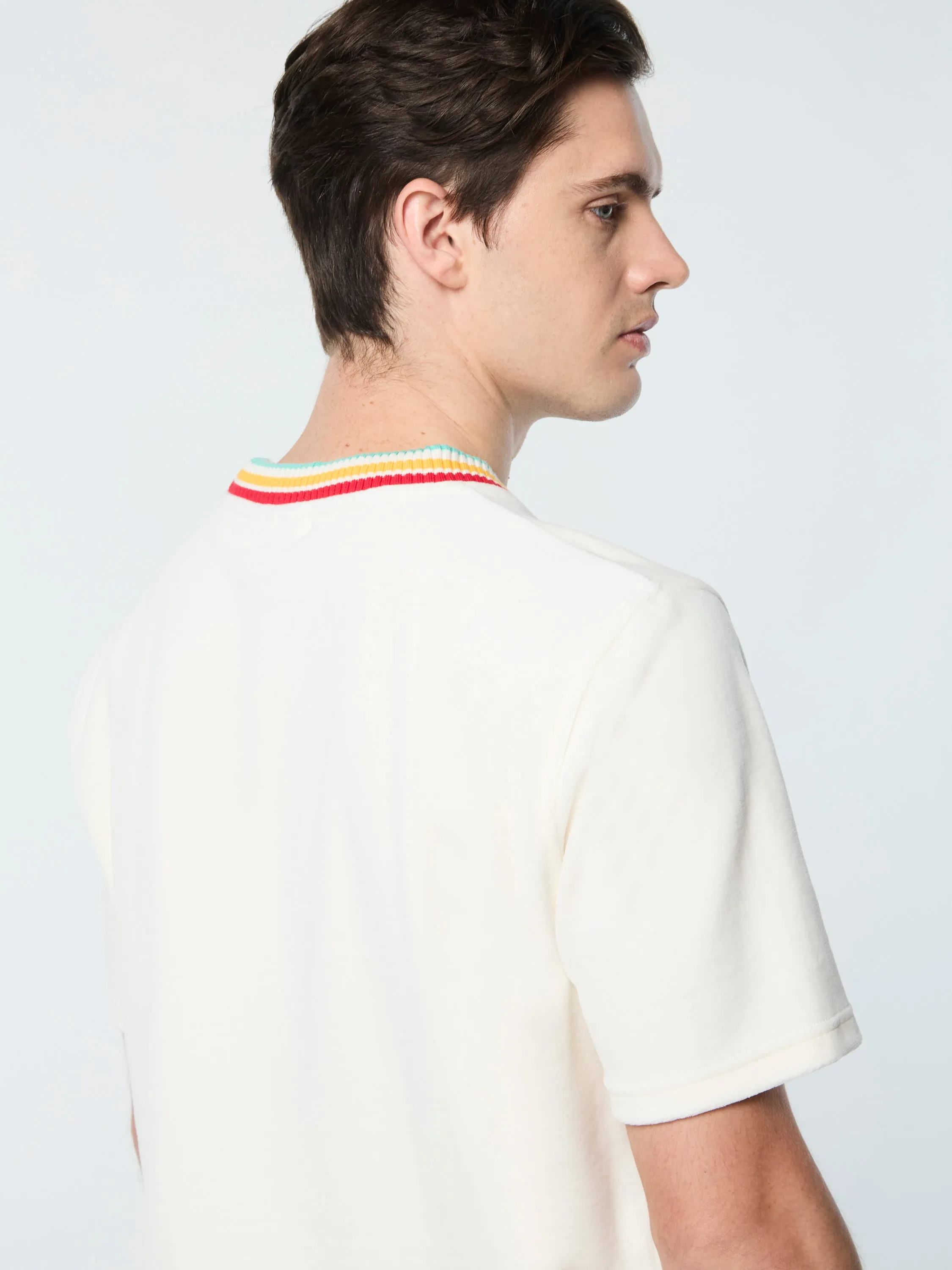 Slice T-Shirt- Gardenia/ Gold