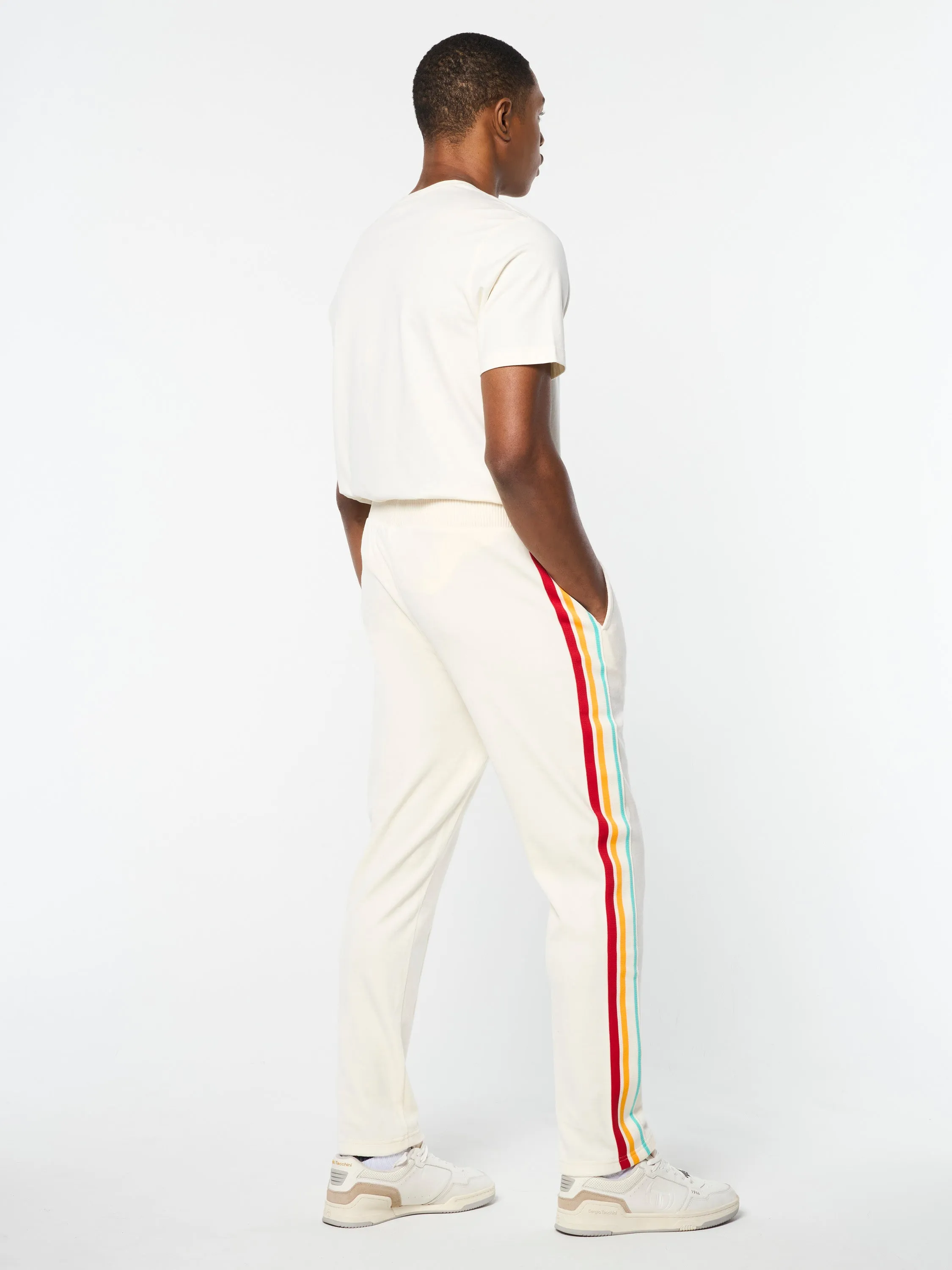 Slice Track Pant- Gardenia/ Gold