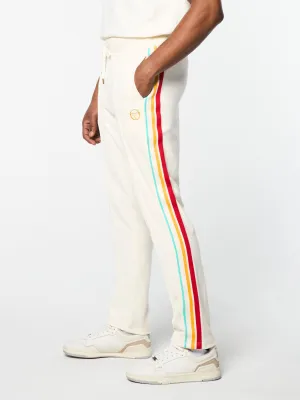 Slice Track Pant- Gardenia/ Gold