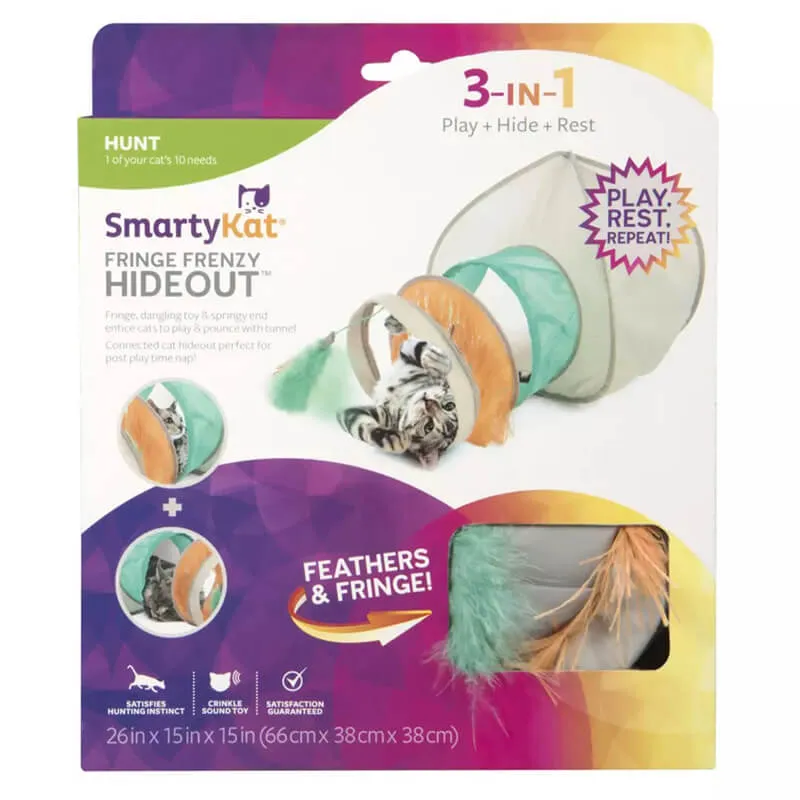 SmartyKat Fringe Frenzy Hideout with Tunnel
