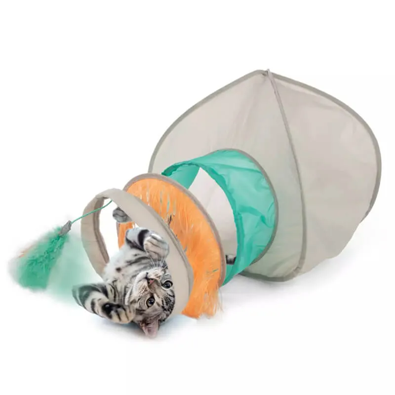 SmartyKat Fringe Frenzy Hideout with Tunnel