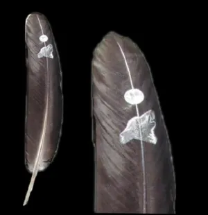 Smudge Feather Wolf & Moon