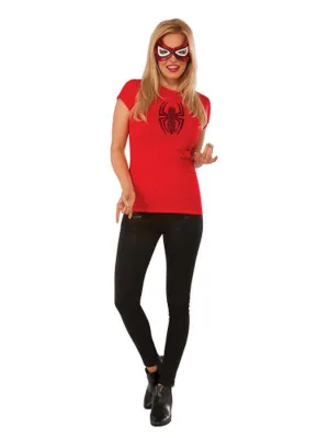 Spider Girl Rhinestone Tshirt Size L