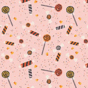 Spooky ’n Sweet Inside the Candy Bowl in Pink by AGF Studio