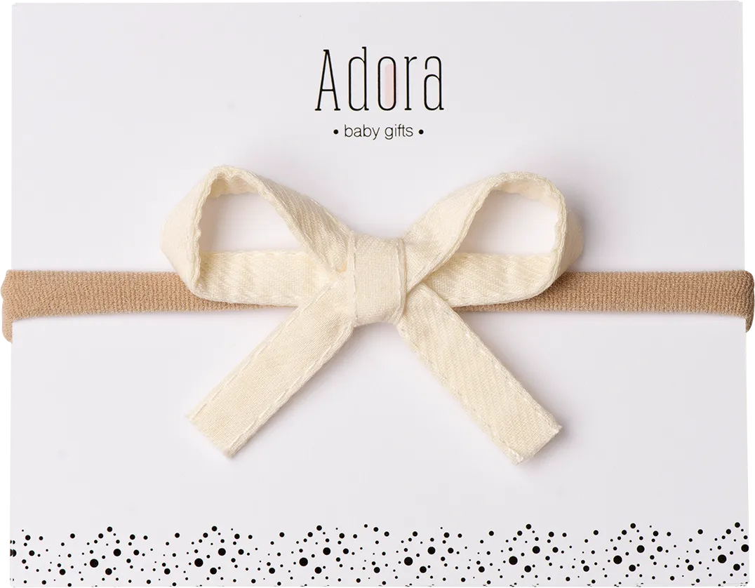 SS22 Mini Ribbon Bow Headbands by Adora Baby Gifts (More Colors)