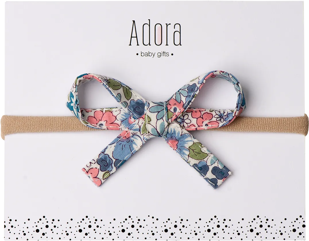 SS22 Mini Ribbon Bow Headbands by Adora Baby Gifts (More Colors)