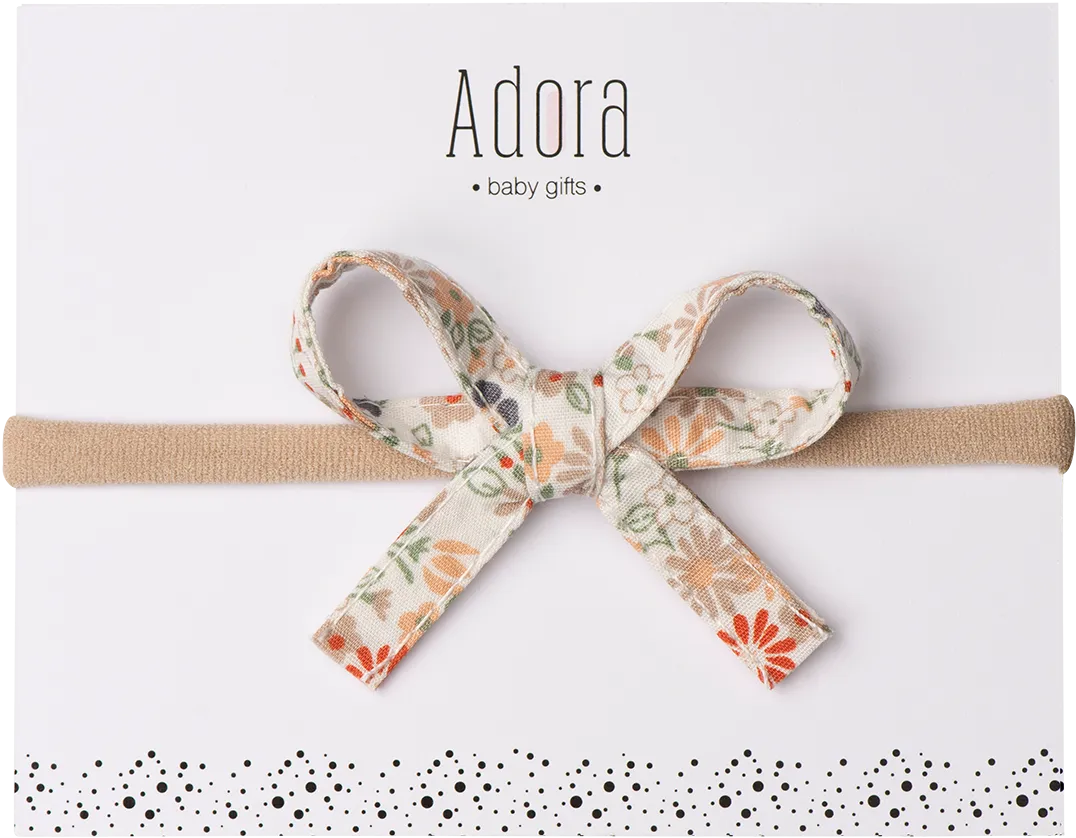 SS22 Mini Ribbon Bow Headbands by Adora Baby Gifts (More Colors)