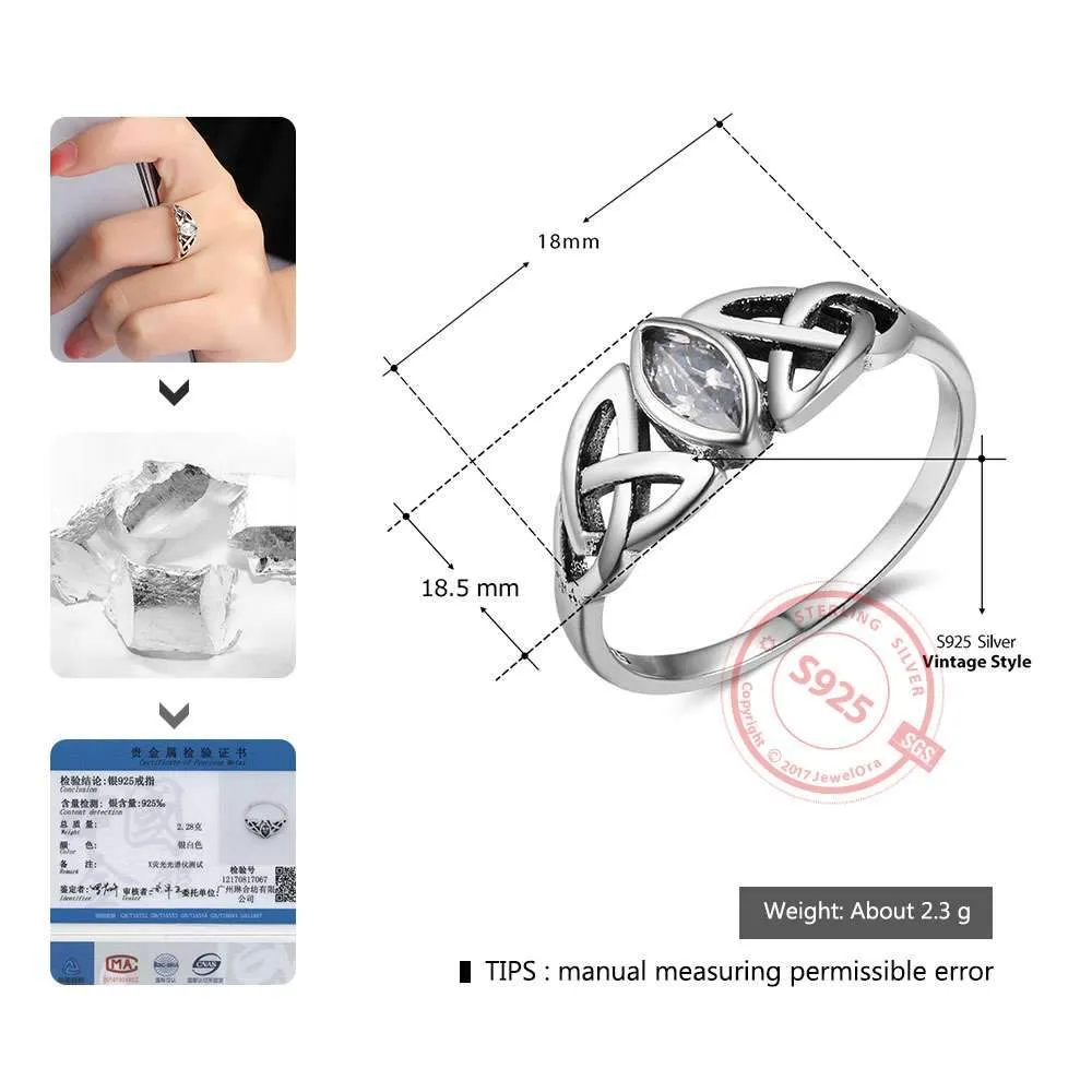 Sterling Silver Flowers Pattern Ring