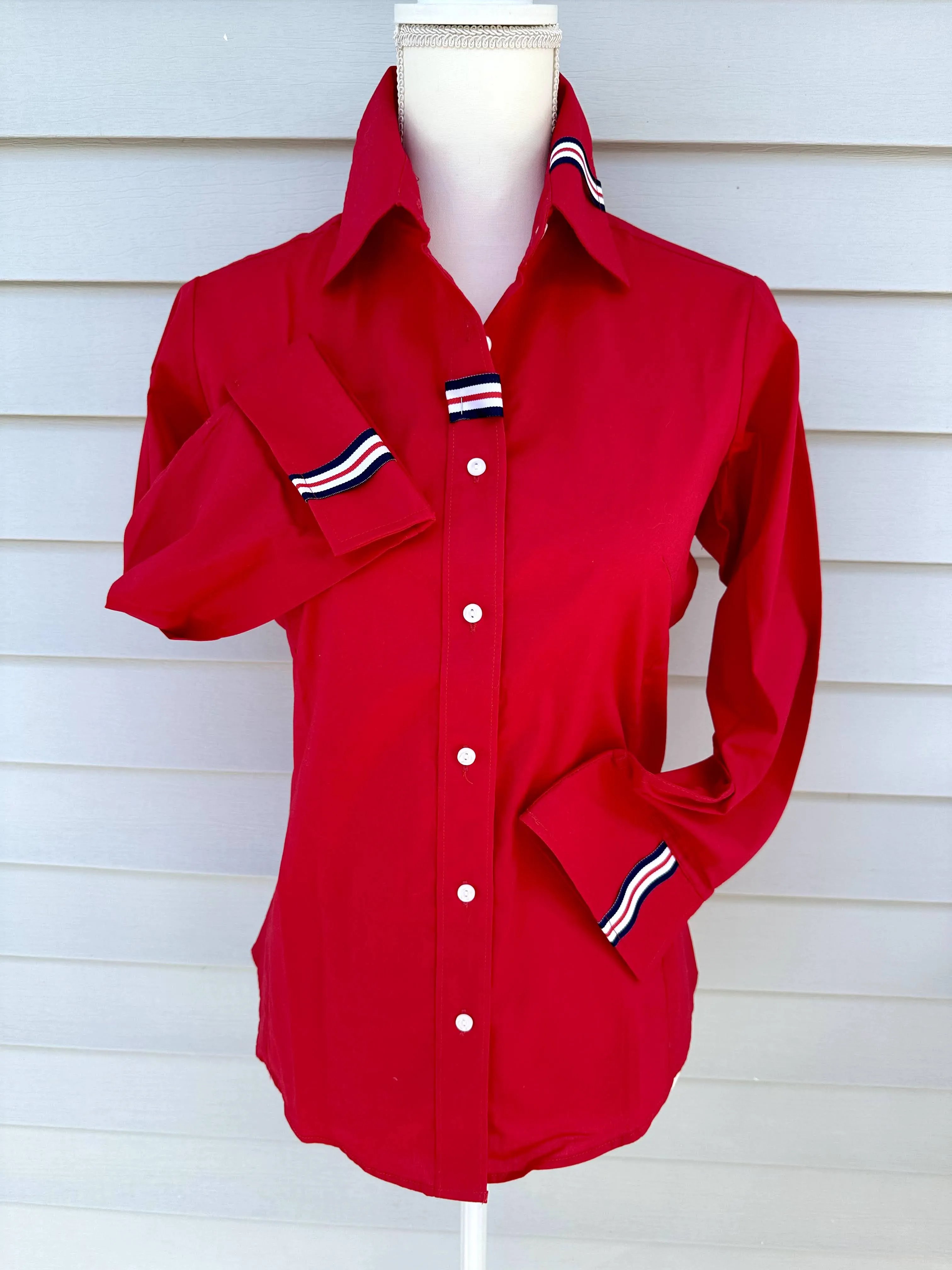 Sweet Caroline 3/4 Sleeve Ribbon Shirt (SC01)
