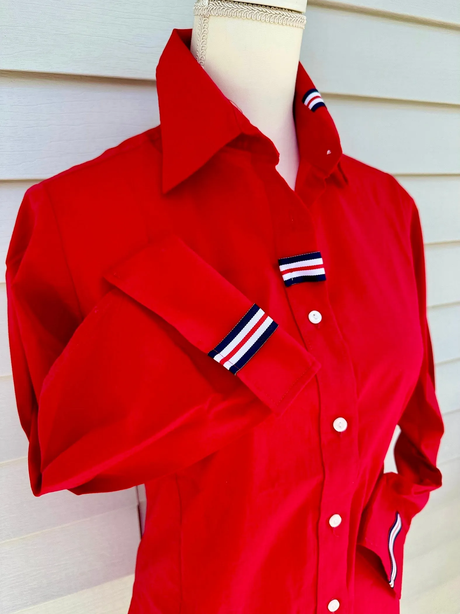Sweet Caroline 3/4 Sleeve Ribbon Shirt (SC01)