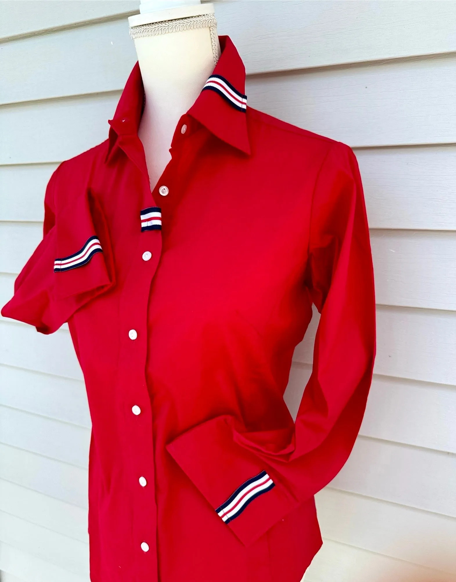 Sweet Caroline 3/4 Sleeve Ribbon Shirt (SC01)