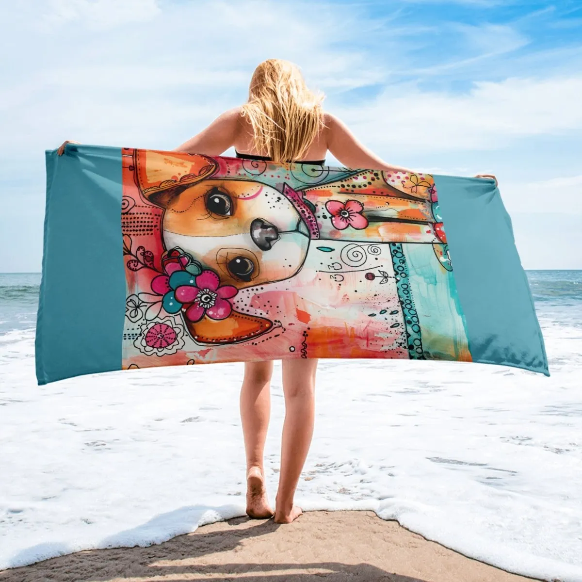 Sweet Dog Beach Towel